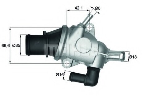 Термостат MAHLE / KNECHT TI 125 88