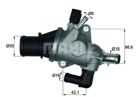 Термостат MAHLE / KNECHT TI 163 88