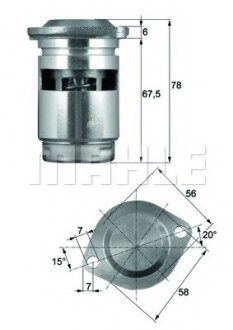 Термостат MAHLE / KNECHT TO 1 83