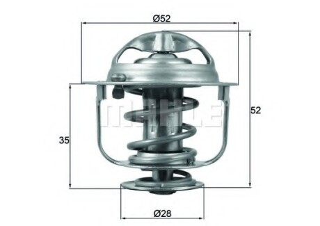 Термостат MAHLE / KNECHT TX 165 88 D