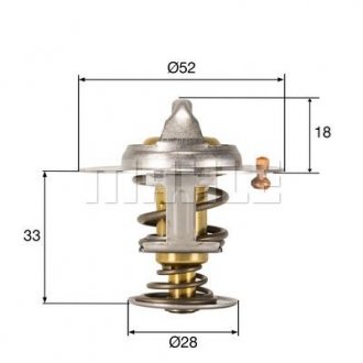 Термостат Ford Transit Courier/Fiesta/Focus/Mondeo 1.0/1.1 14- (92°C) MAHLE / KNECHT TX 327 92D