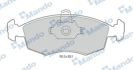 Тормозные колодки для дисков MANDO MBF015166