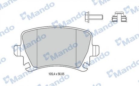 Тормозные колодки для дисков MANDO MBF015194