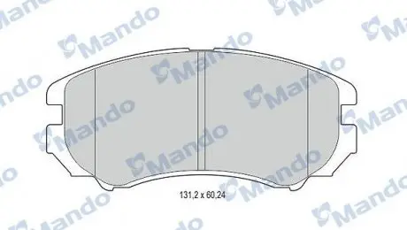 Тормозные колодки для дисков MANDO MBF015308