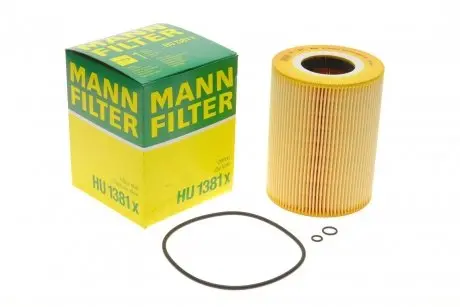 Фільтр масляний MAN E2000 12.0/12.8 00-/F2000 10.0/12.0 94- MANN HU 1381X