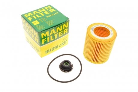 Фільтр масляний BMW 5 (F10/F11)/3 (F30/F80) 12- (N20/N26/B47/N55) MANN HU 816 Z KIT