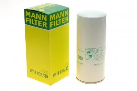 Фільтр масляний Renault Magnum 12.0/16.5 90-05/Major 12.0 90-96/Premium 6.2/9.8/11.0 96-06 MANN W 11 102/35