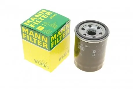 Фільтр масляний Fiat Sedici 1.6 06-14/Subaru Justy 1.3/1.5/Suzuki Vitara 1.6-2.5 95-/SX4 1.5-1.6 06- MANN W 610/1