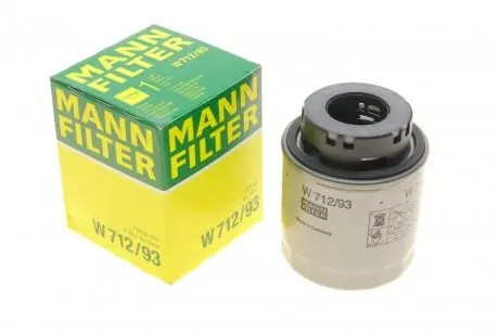 Фильтр масляный VW Golf 1.2/1.4 TSI 07-13/Jetta/Passat 1.4 TSI 07-10 MANN W 712/93