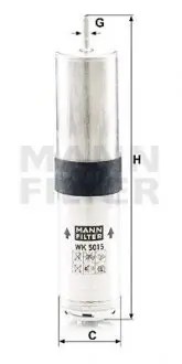 Паливний фільтр MANN WK5015Z