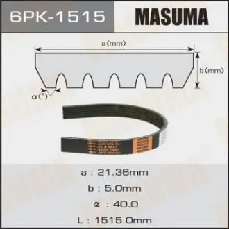 Ремінь полікліновий MASUMA 6PK1515