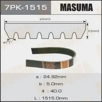 Ремінь полікліновий MASUMA 7PK1515