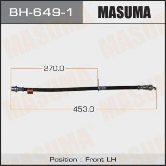 Шланг гальмівний MASUMA BH6491