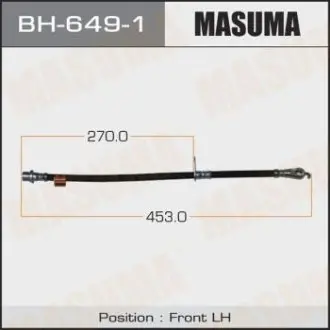 Шланг гальмівний MASUMA BH6491