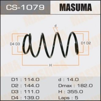 Пружина передня Toyota Camry (06-11) MASUMA CS1079