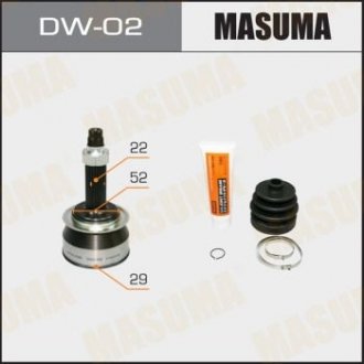 ШРУС 29x52x22 CHEVROLET AVEO (T250, T255), CHEVROLET LACETTI (J200) MASUM MASUMA DW02