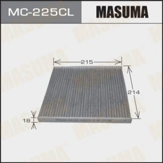 Фільтр салону AC-102 вугільний MASUMA MC225CL