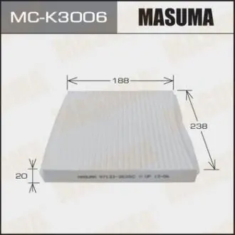 Фільтр салону AC9407C HYUNDAI/TUCSON/ V2000 V2700 04- MASUMA MCK3006