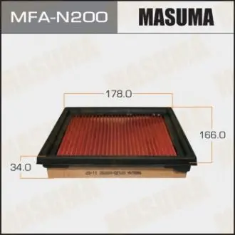 Фільтр повітряний NISSAN/ SKYLINE/ V36 06- з просоченням маслом MASUMA MFAN200
