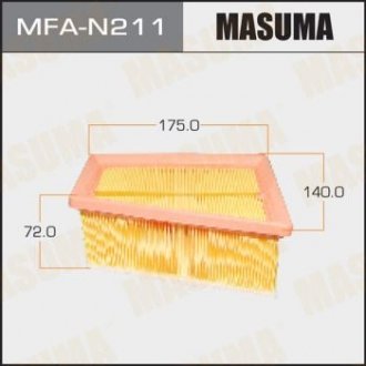 Фільтр повітряний NISSAN/ALMERA 2012- MASUMA MFAN211