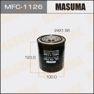 Фильтр масляный Toyota Land Cruiser (-07), Land Cruiser Prado (00-07) D 3.0, 4.2 MASUMA MFC1126