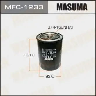 Фильтр масляный MAZDA 5 (CW) 2.0 (11-16)Turbo (10-15)/SKODA ROOMSTER (5J) 1.2 TD MASUMA MFC1233