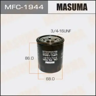 Фільтр масляний Suzuki Grand Vitara (05-16), Kizashi (09-15), Swift (00-10), SX4 (06-), Vitara (15-) MASUMA MFC1944