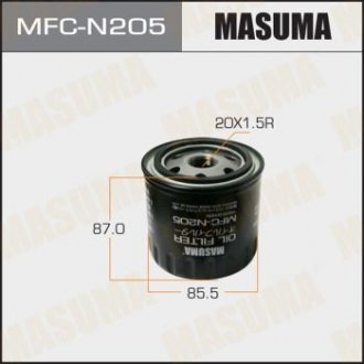 Фільтр масляний Nissan Pathfinder (10-14)/ Renault Laguna III (08-15), Scenic III (09-16) 3.0 D MASUMA MFCN205