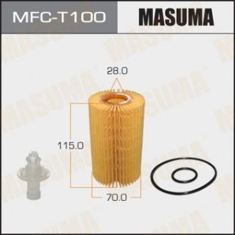 Фільтр масляний (вставка) Toyota Land Cruiser, Sequoia, Tundra (07-) MASUMA MFCT100