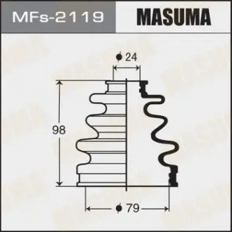 Пыльник ШРУСа наружного Mazda 6 (12-) / Toyota Corolla (00-06), Prius (00-05) силикон MASUMA MFS2119