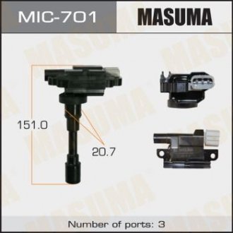 Катушка зажигания Suzuki Swift, SX4 1.5, 1.6 (-16) MASUMA MIC701