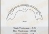 Колодка тормозная стояночного тормоза Infinity G37 (07-14), M35 (06-10), QX50 (08-15) MASUMA MK1516 (фото 1)