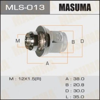 Гайка колеса Mitsubishi/Toyota MASUMA MLS013