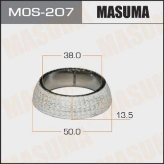 Кільце глушника графітове Toyota Corolla (00-08), Prius (03-11) (38x50x13,5) MASUMA MOS207