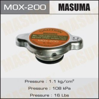 Кришка радіатора Mitsubishi/Subaru/Toyota 1.1 bar MASUMA MOX200