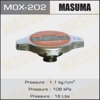 Кришка радіатора Honda / Lexus / Mazda / Mitsubishi / Subaru / Suzuki / Toyota 1.1 bar MASUMA MOX202