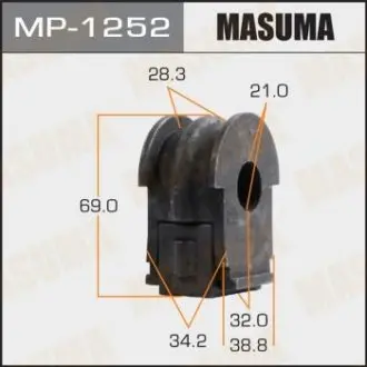 Втулка стабилизатора переднего Nissan Qashqai (13-17) (Кратно 2 шт) MASUMA MP1252