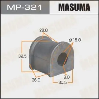 Втулка стабілізатора заднього Toyota Corolla (-00) (Кратно 2 шт) MASUMA MP321