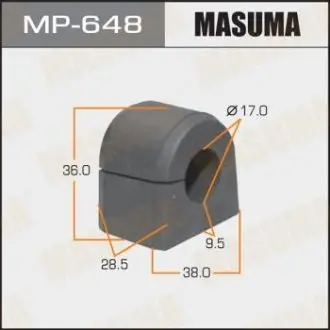 Втулка стабілізатора переднього Subaru Forester (-07) (Кратно 2 шт) MASUMA MP648
