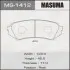Колодки гальмівні (MS-1412) MASUMA MS1412 (фото 1)