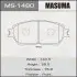 Колодки тормозные передн AN-670K, NP1024, P83105 MASUMA MS1480 (фото 1)
