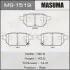 Колодка гальмівна задня Toyota Auris (08-12), Corolla (08-16), Prius (09-), Yaris (05-10) MASUMA MS1519 (фото 1)