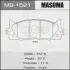 Колодка тормозная передняя Toyota Camry (06-) MASUMA MS1521 (фото 1)