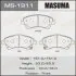 Колодка гальмівна передня Toyota Auris (06-15), Avensis (08-), Corolla (06-10) MASUMA MS1911 (фото 1)