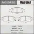 Колодка гальмівна передня Mitsubishi Lancer (00-08) MASUMA MS2435 (фото 1)