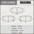 Колодка гальмівна задня Infinity FX 35 (02-10)/ Nissan Juke (10-), Leaf (12-17), Murano (04-), Pathfinder (14-), Qashqai (06-13), Teana (03-10))) (MS24 MASUMA MS2466 (фото 1)