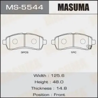 Колодка тормозная MASUMA MS5544