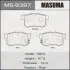 Колодка гальмівна задня Honda Accord (03-11), Civic (06-11)/Suzuki Swift (04-11), SX4 (06-16) MASUMA MS8397 (фото 1)