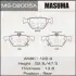 Колодка тормозная задняя Subari Impreza (16-), Legacy (14-), XV (17-) MASUMA MSC8005A (фото 1)