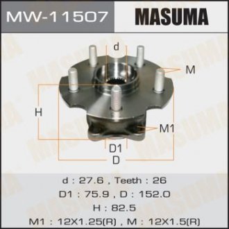 Ступиця колеса заднього в зборі з підшипником Lexus NX200 (14-)/ Toyota RAV4 (05-) 4WD MASUMA MW11507